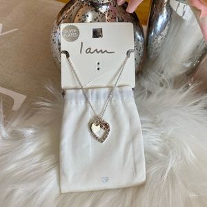 💕I Am Silver Plated Heart Pendant Necklace💕